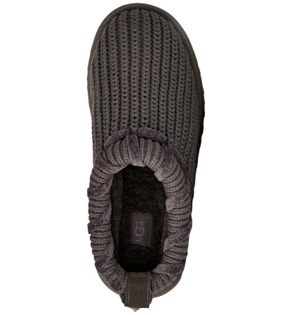 UGG® Women's Tazz Whipstitch Knit Slip-On Slippers - Charcoal