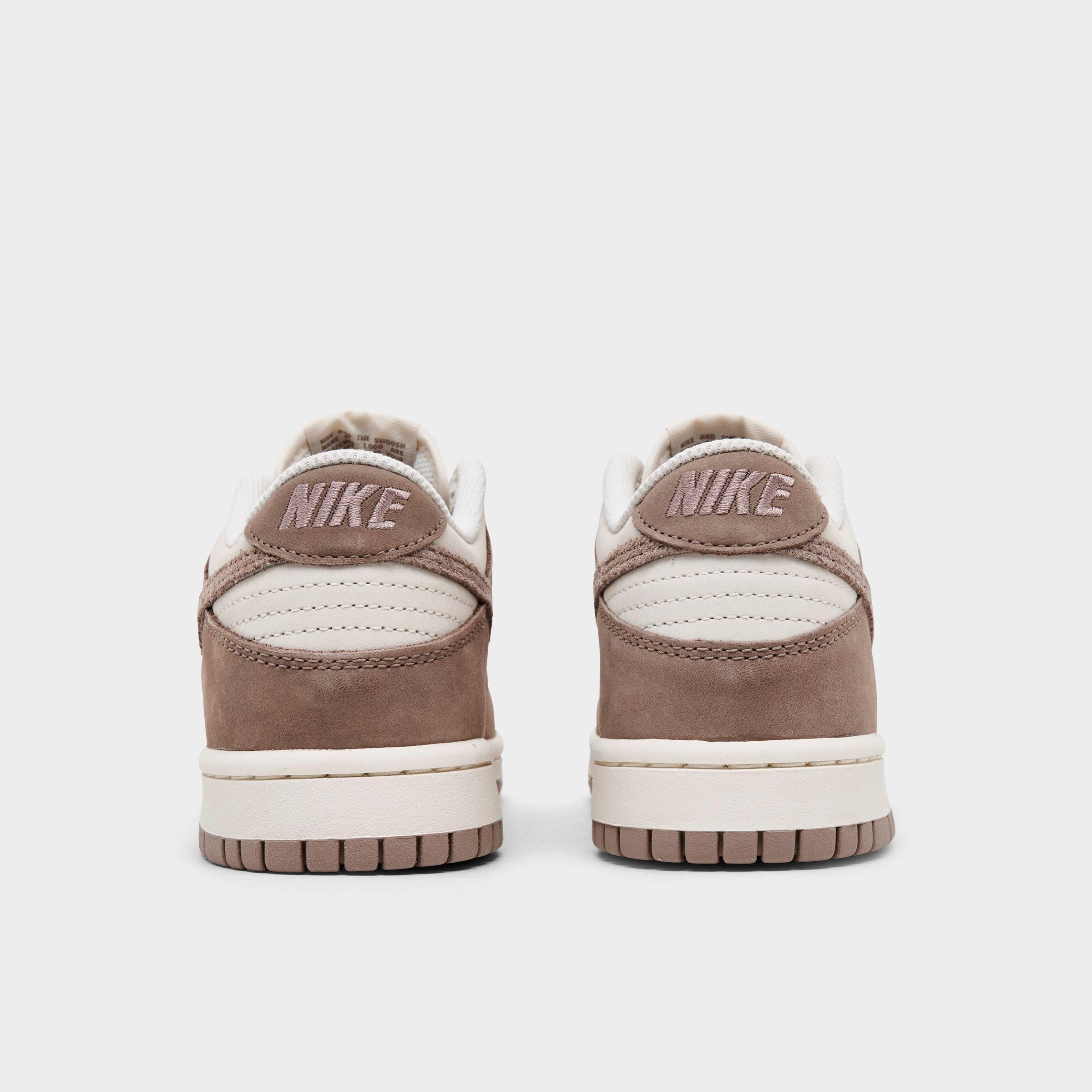 Big Kids' Nithtke Dunk Low Casual Shoes - Part 2 - Pale Ivory/Taupe Haze - Back view