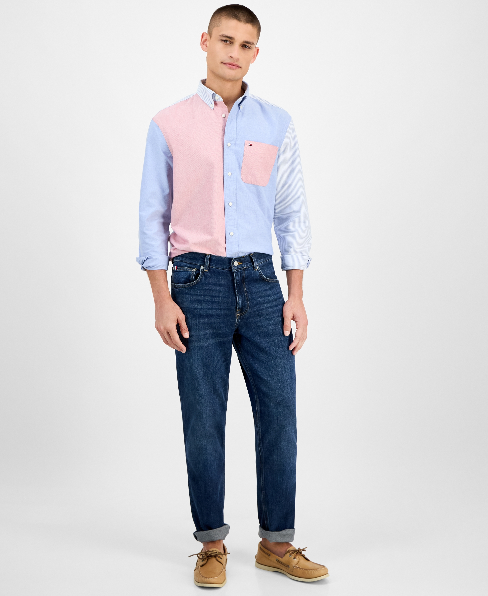 Tommy Hilfiger Men's Denton Straight-Fit Jeans - Dark Indigo