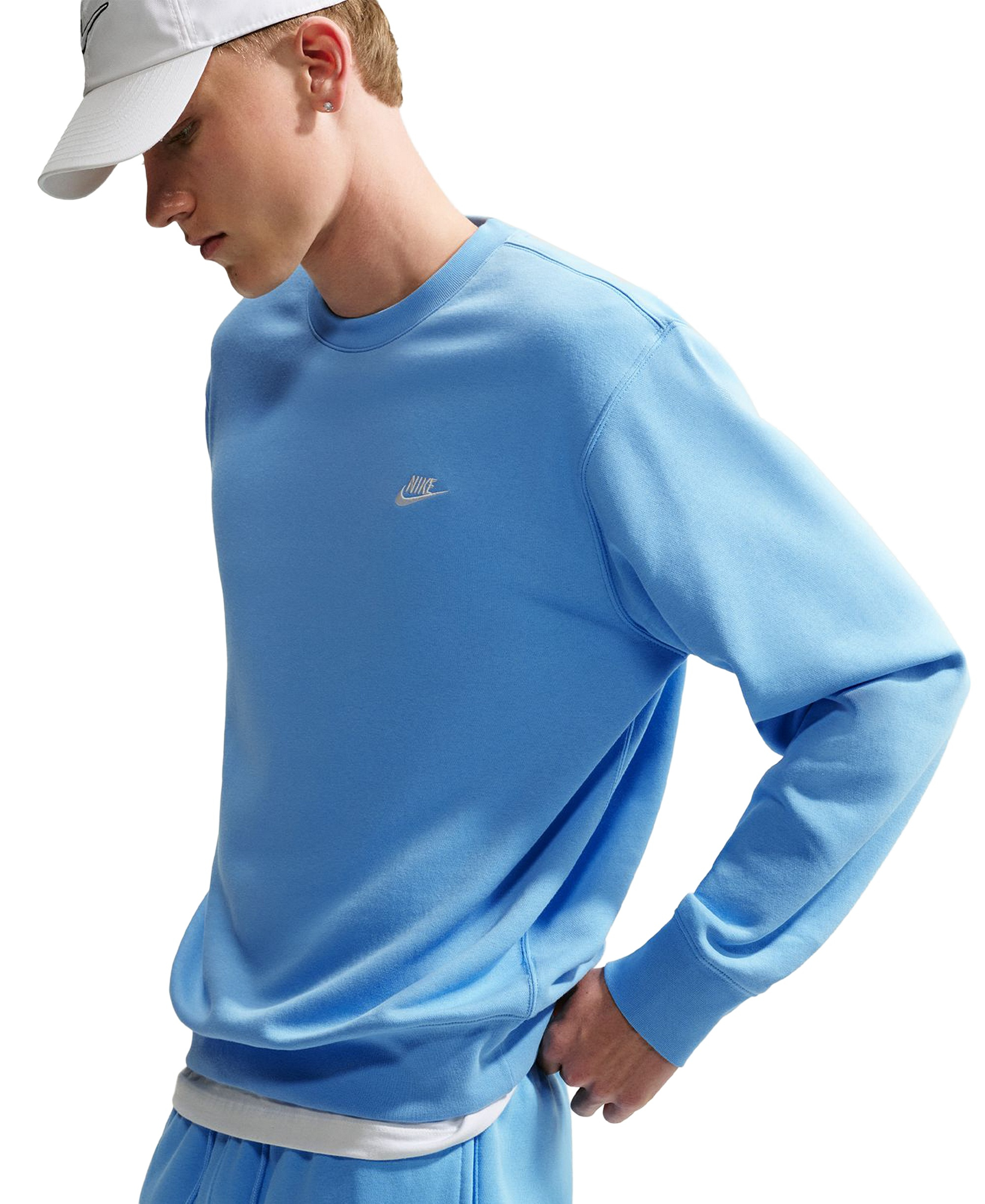 Nike Men's Sportswear Club Drawstring Jogger Pants - Football Blue/White