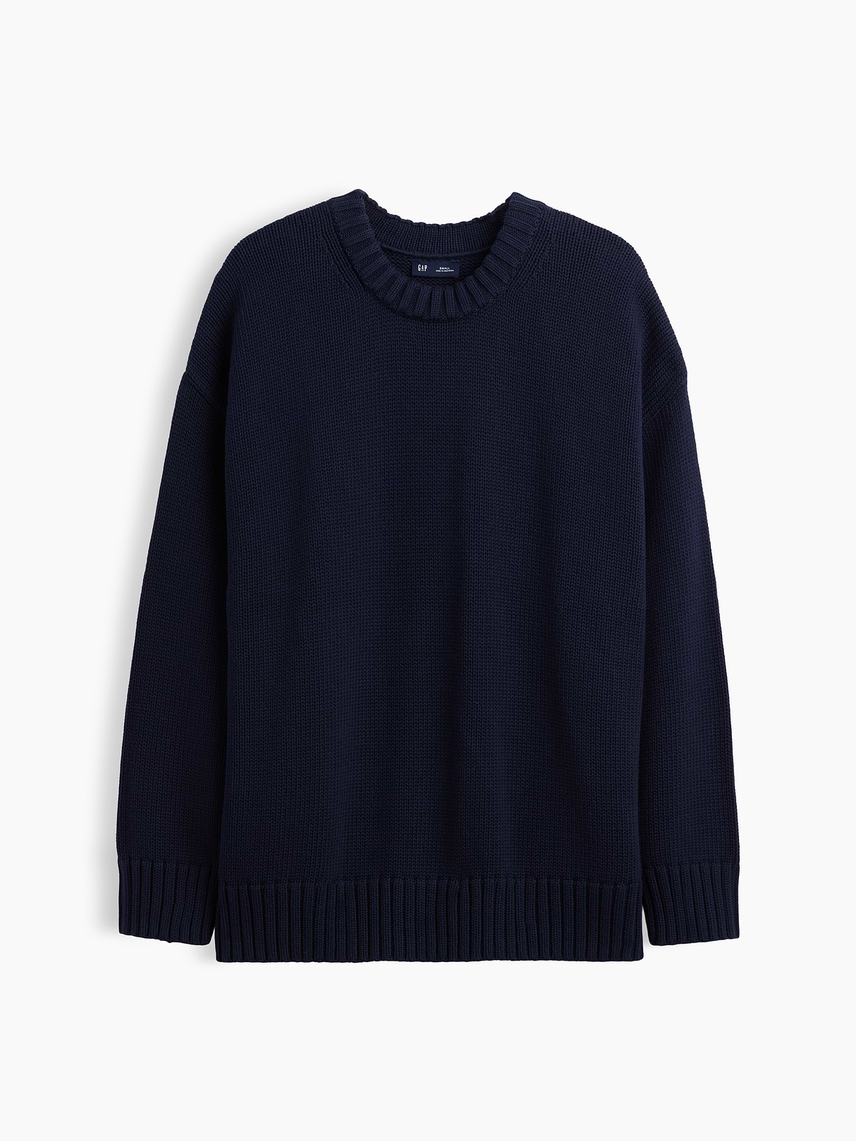 100% Cotton Oversized Sweater - Navy blue uniform