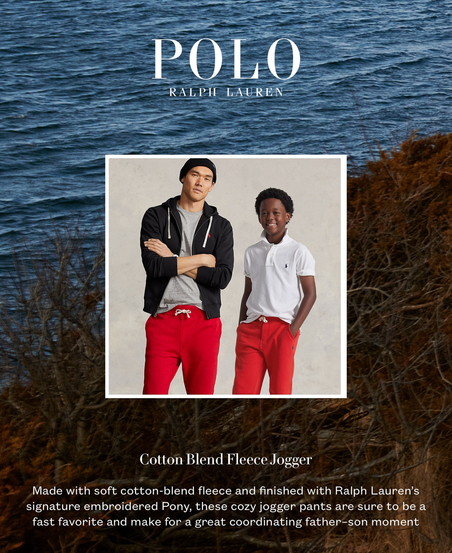 Polo Ralph Lauren Boys' 8-20 Cotton Fleece Drawstring Joggers - RL2000 Red
