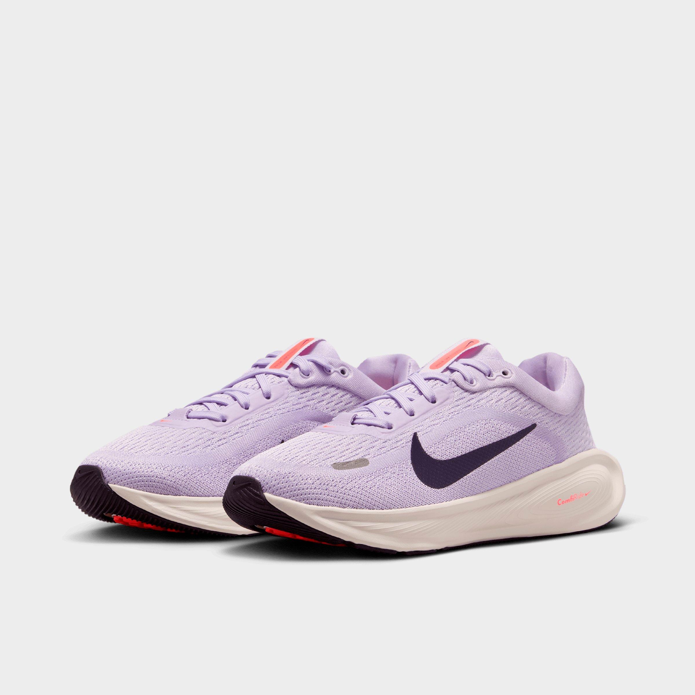 Big Kids' Nithtke Stellar Ride Running Shoes - Violet Mist/Barely Grape/Hot Lava/Purple Dynasty - Both shoes facing left
