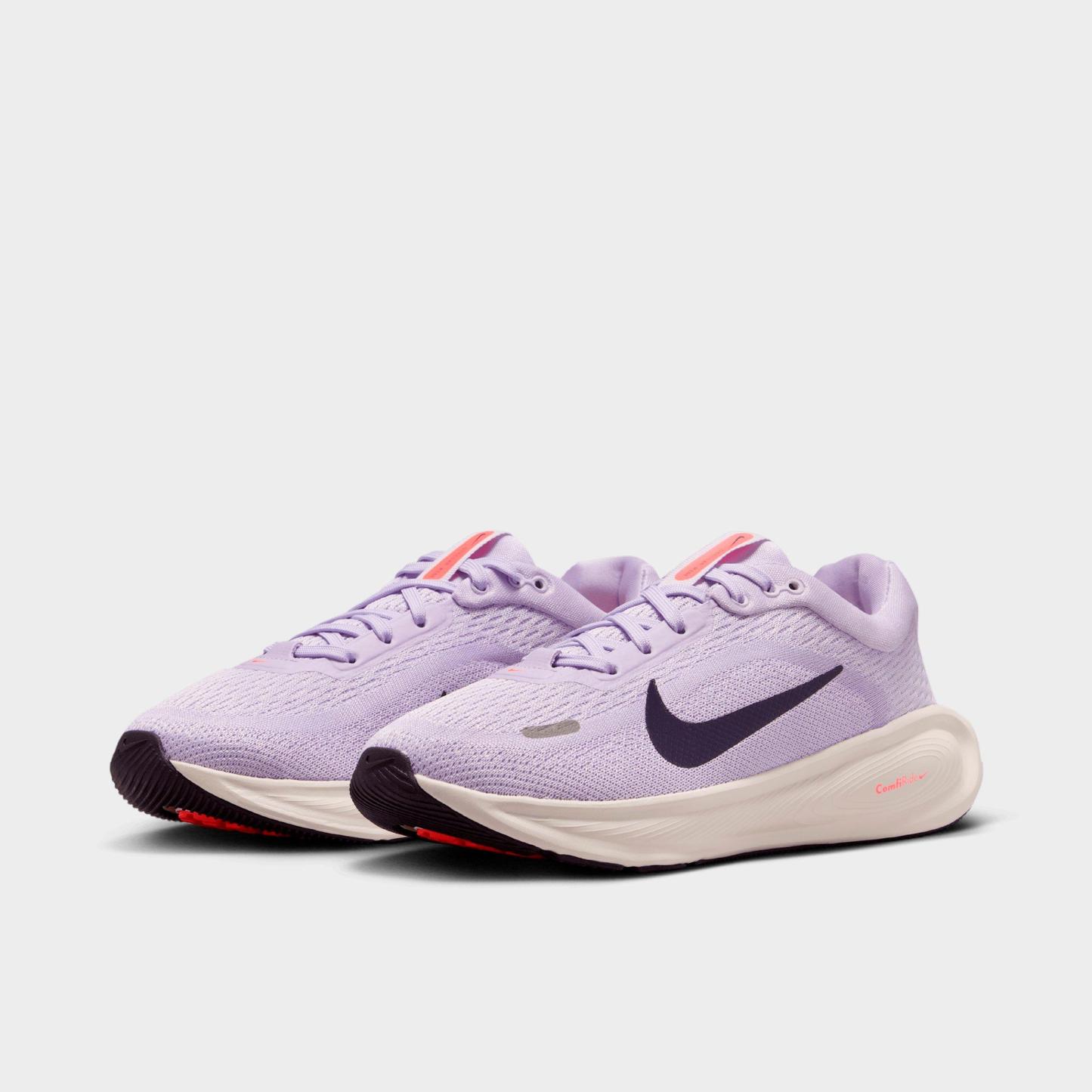 Big Kids' Nithtke Stellar Ride Running Shoes - Violet Mist/Barely Grape/Hot Lava/Purple Dynasty - Both shoes facing left