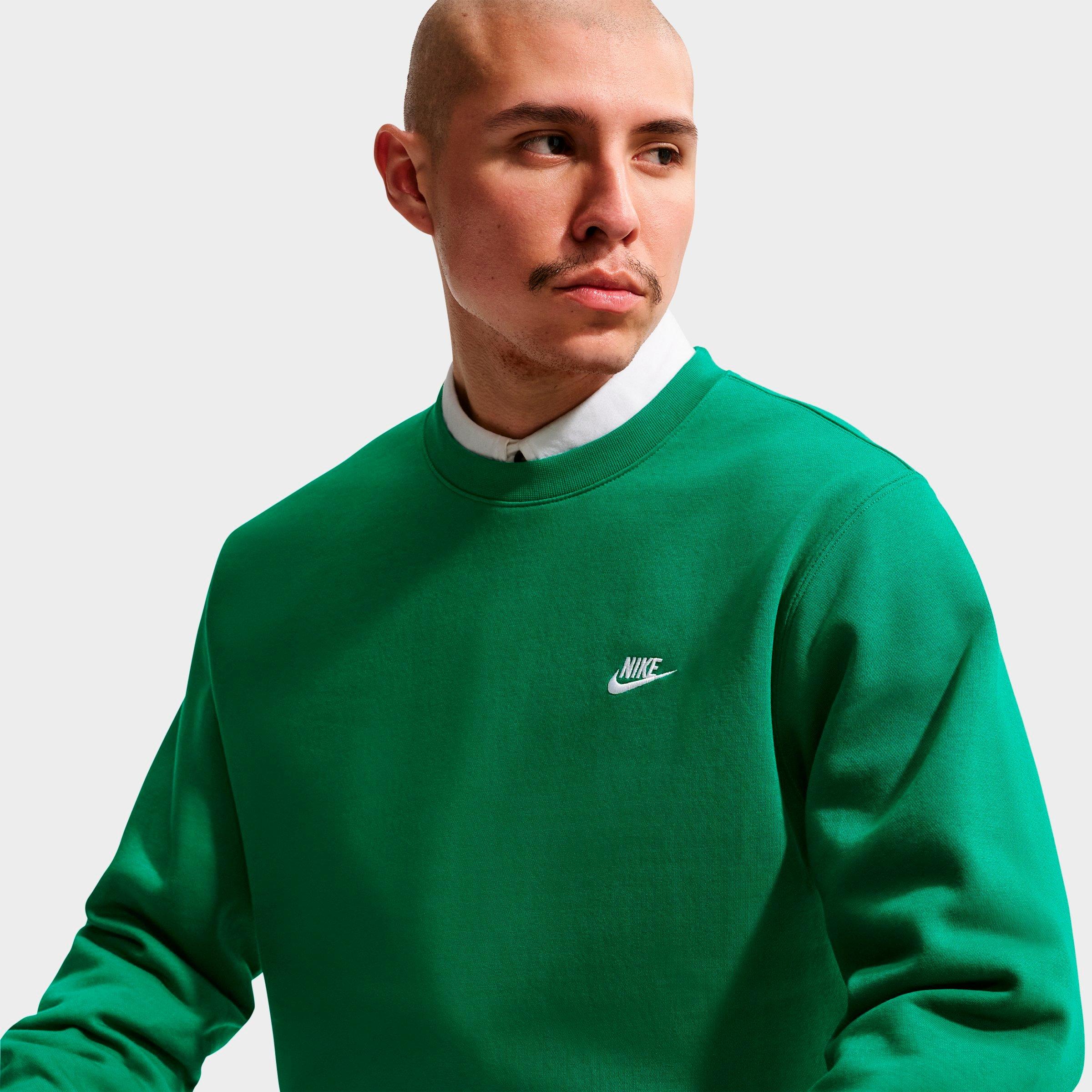 Men's Nithtke Club Fleece Premium Crewneck Sweatshirt - Malachite/White
