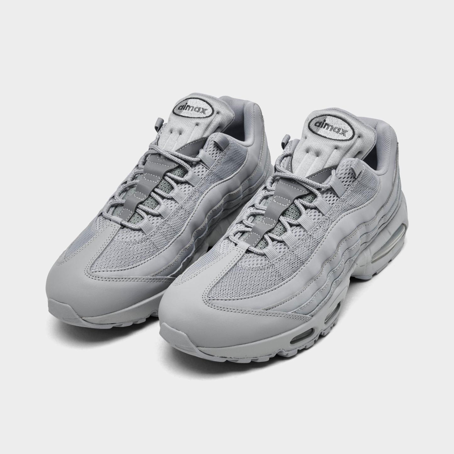 Men's Nithtke Air Max 95 Big Bubble Scorpion Casual Shoes - Part 3 - Wolf Grey/Wolf Grey/Anthracite/Wolf Grey - Both shoes facing left