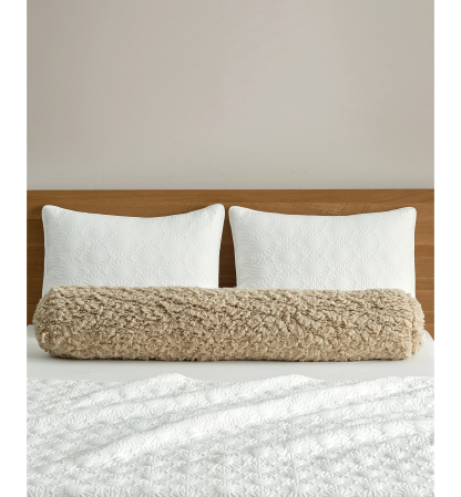 UGG® Shira Textured Bolster, 48" x 8" - Mustard Seed
