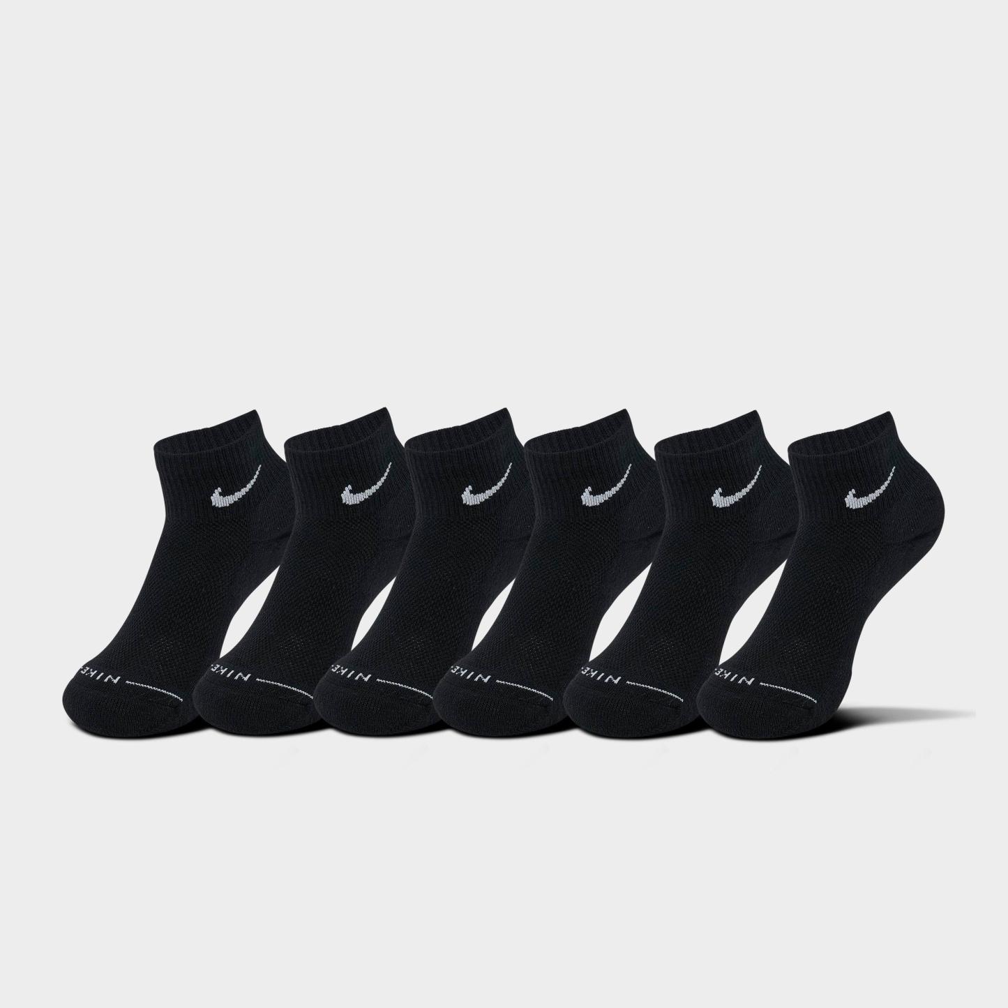 Nithtke Everyday Elevated Ankle Socks (6-Pack) - Black/White