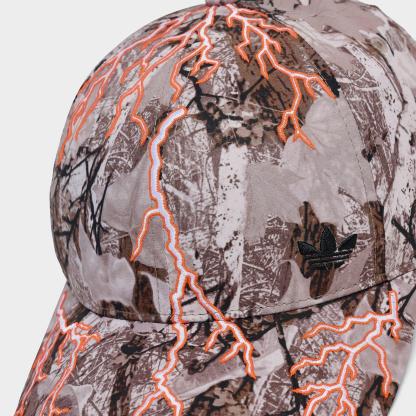adidas Lightning Six Panel Strapback Hat - Camo