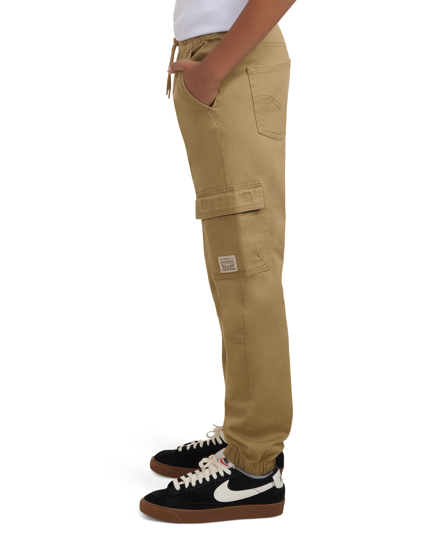 Levi's Big Boys Relaxed Fit Drawstring Cargo Jogger Pants - Harvest Gold