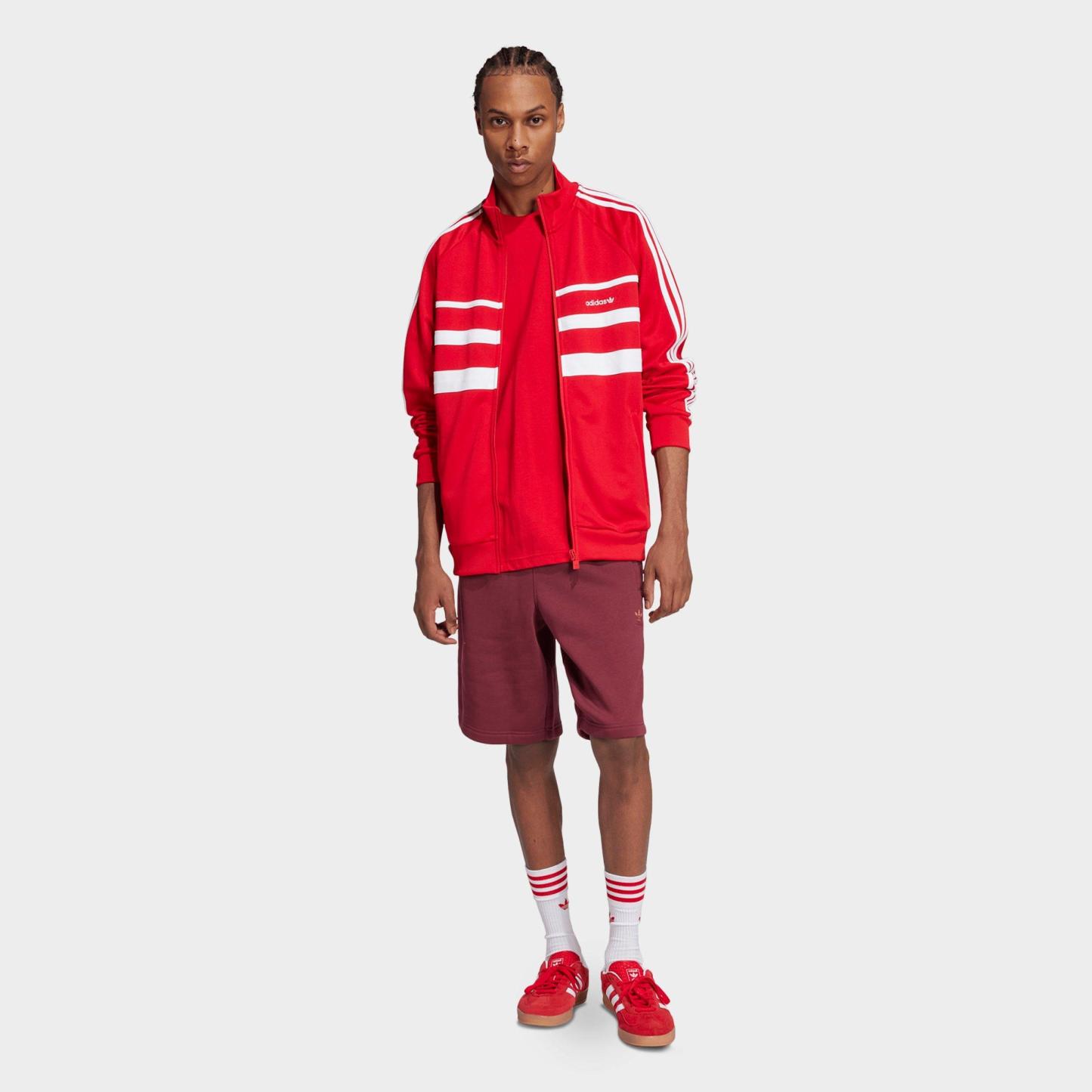 Men's adidas Originals Trefoil Essentials T-Shirt - Better Scarlet