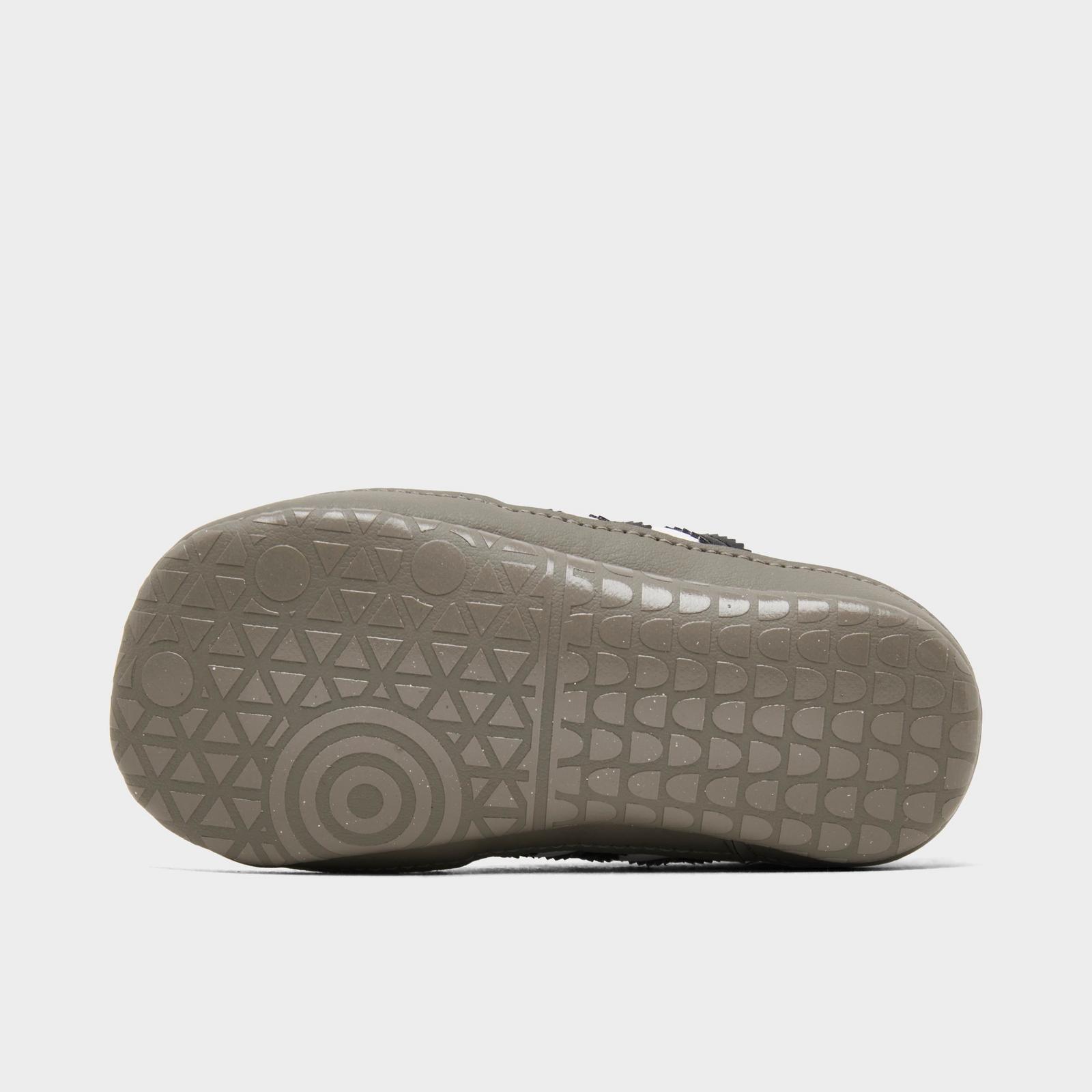 Infant adidas Originals Samba Stretch Lace Crib Shoes - White/Black/Clear Granite - view 6