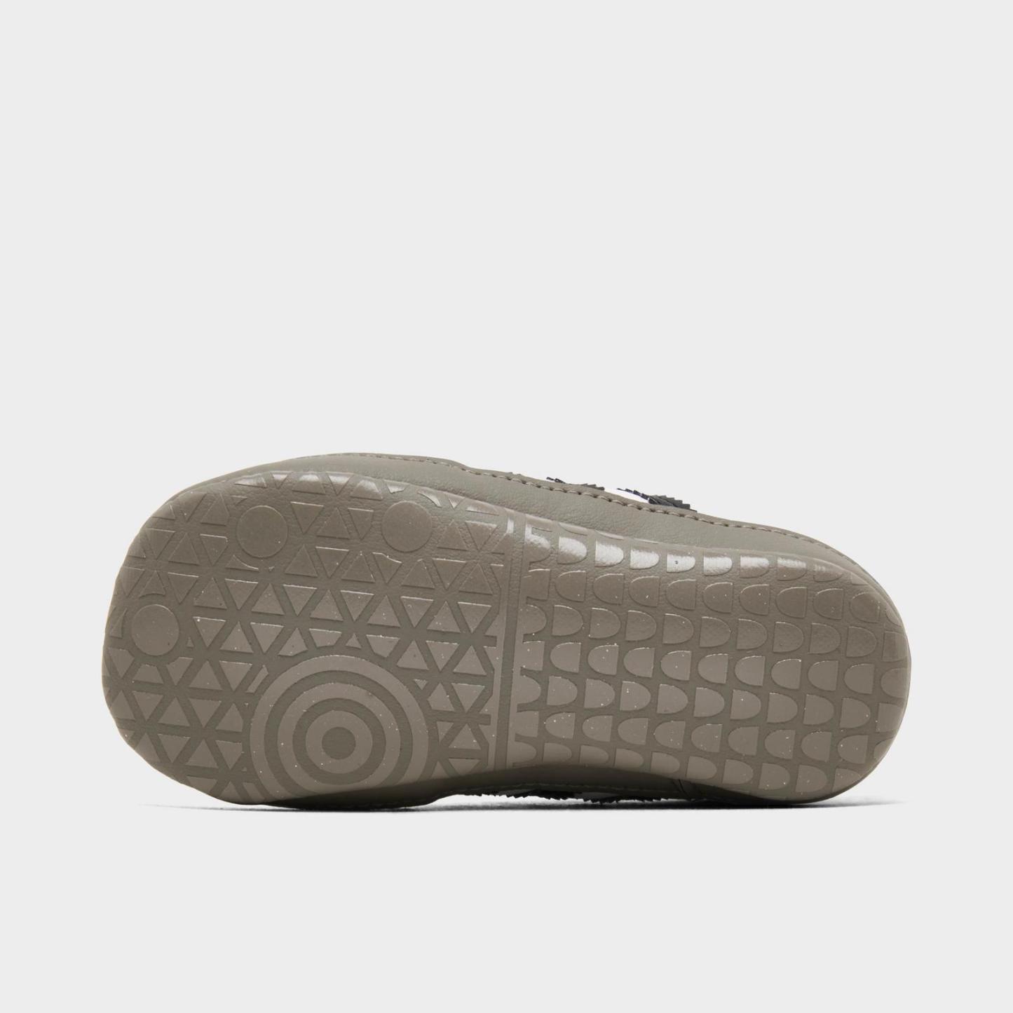 Infant adidas Originals Samba Stretch Lace Crib Shoes - White/Black/Clear Granite - view 6