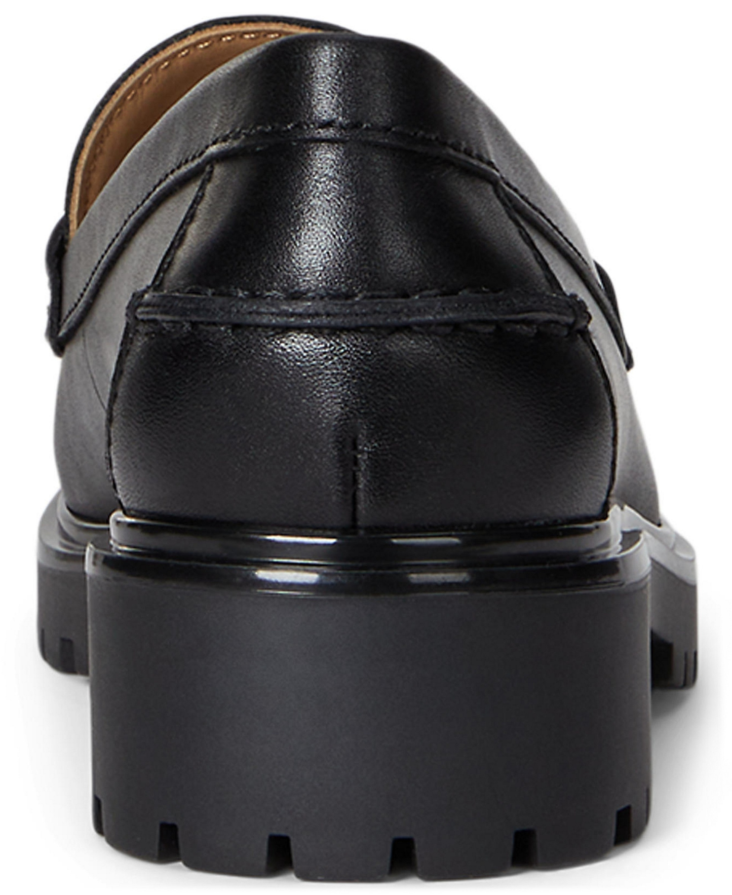 Lauren Ralph Lauren Women's Marli Penny Slip-On Loafers - Black Leather