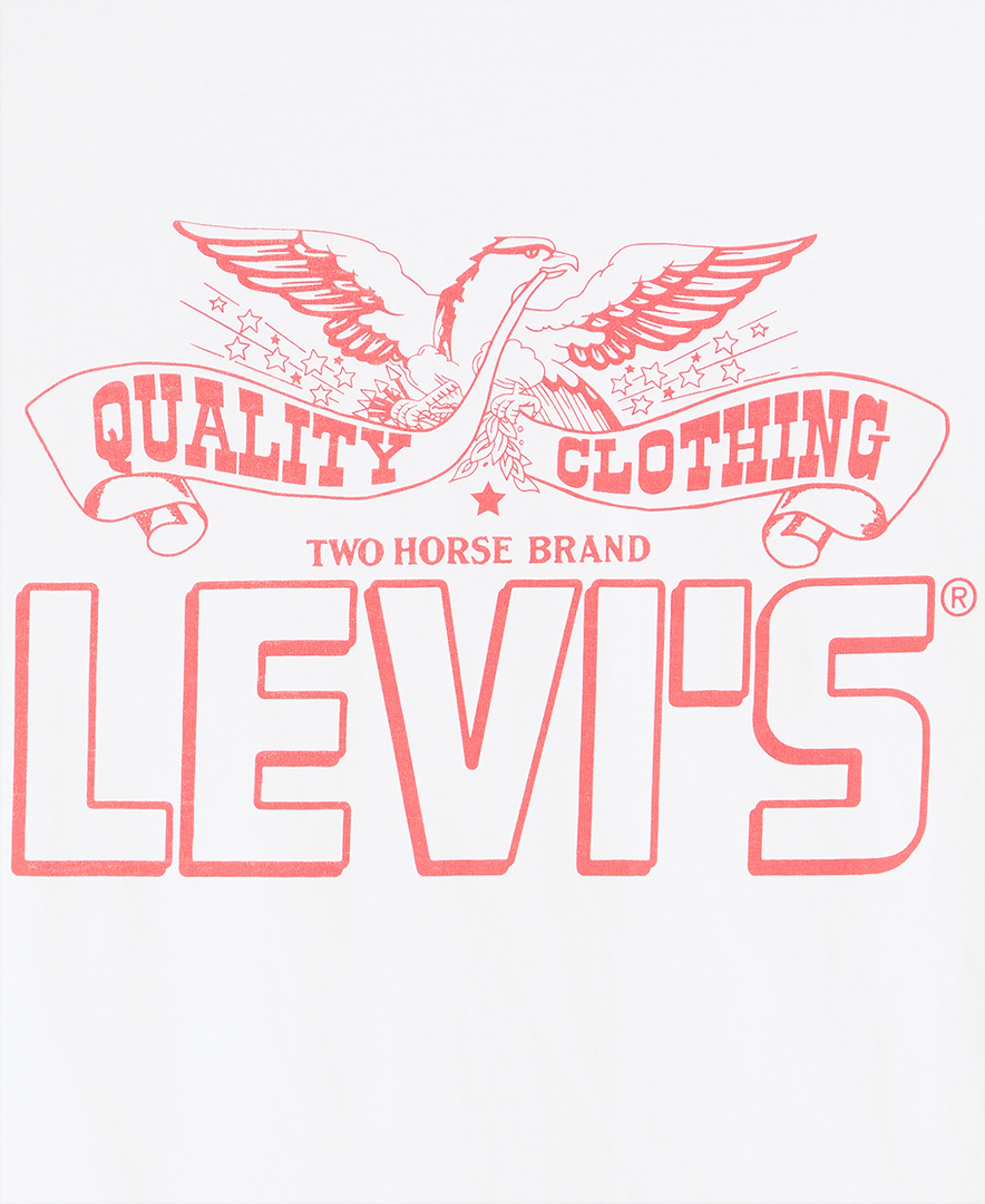Levi's Men's Classic Short-Sleeve Graphic Crewneck T-Shirt - Eagle White