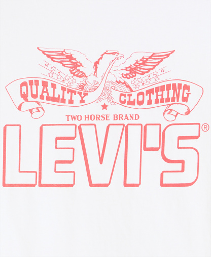 Levi's Men's Classic Short-Sleeve Graphic Crewneck T-Shirt - Eagle White