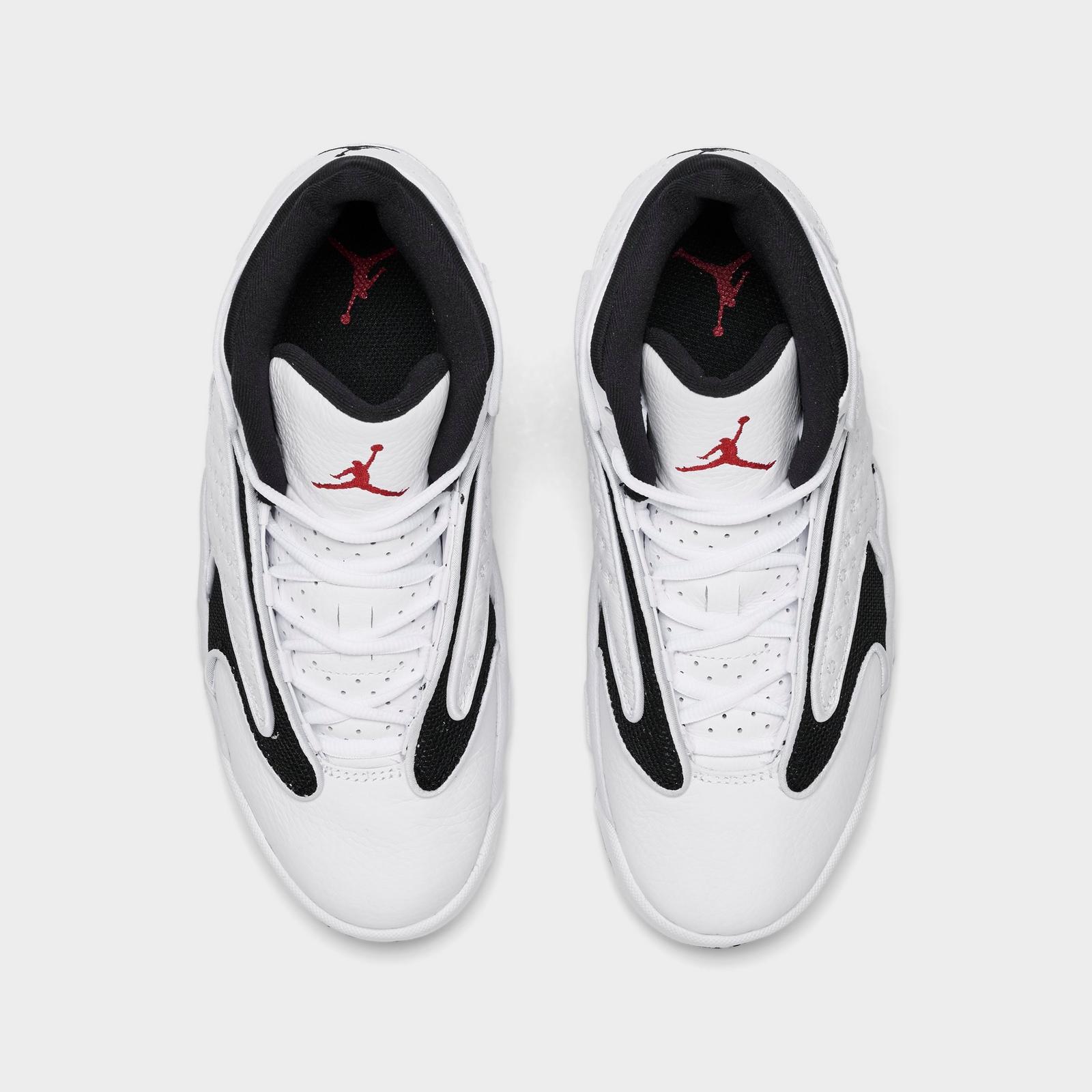 Women's Air Jordan OG Casual Shoes - White/University Red/Black - view 5