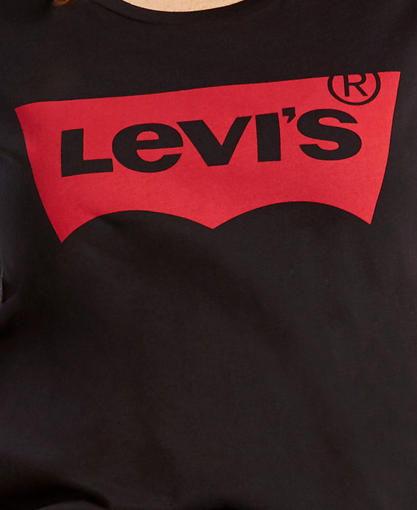 Levi's Trendy Plus Size Perfect Logo Cotton T-Shirt - Black