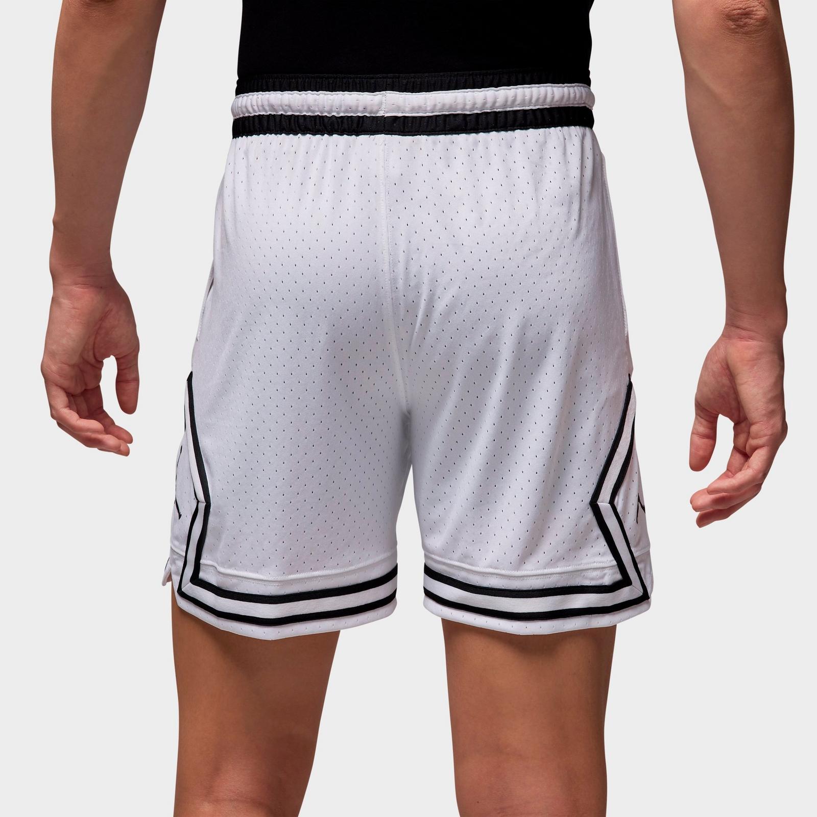 Men's Jordan Sport Dri-FIT Mesh Diamond Shorts - White/True Blue/True Blue - view 3