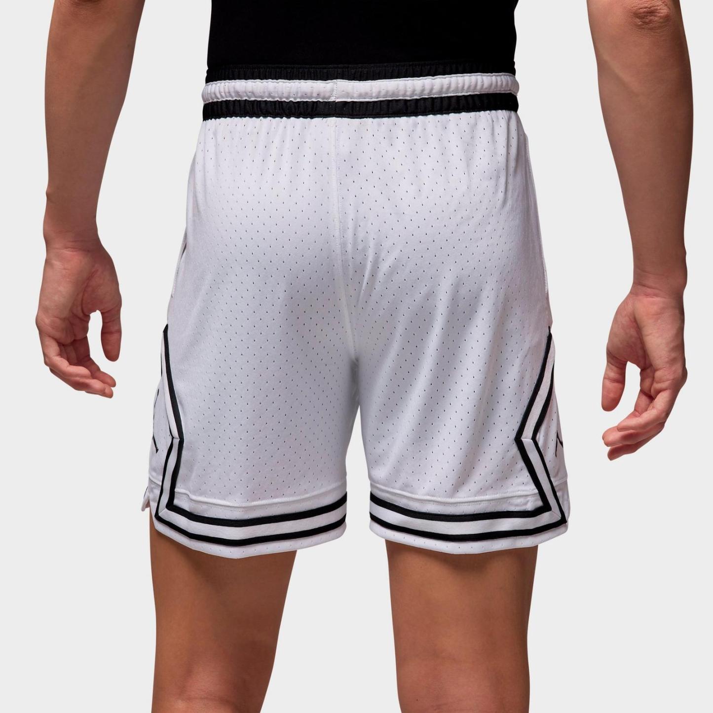 Men's Jordan Sport Dri-FIT Mesh Diamond Shorts - White/True Blue/True Blue - view 3