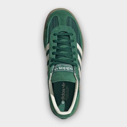 Women's adidas Originals Handball Spezial Casual Shoes - Part 3 - Collegiate Green/Off White/Blanch Green - Top view