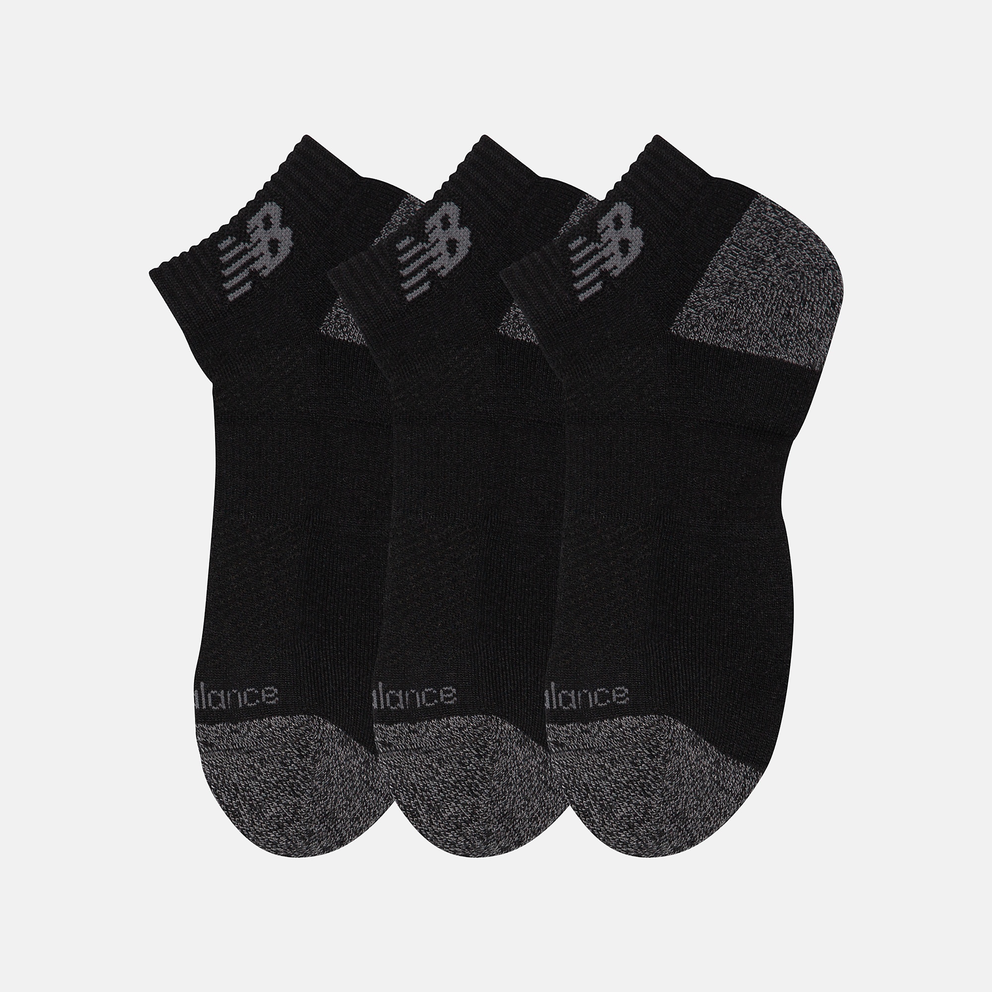 New Balance Active Low Cut Socks 3 Pack, LAS35205BK