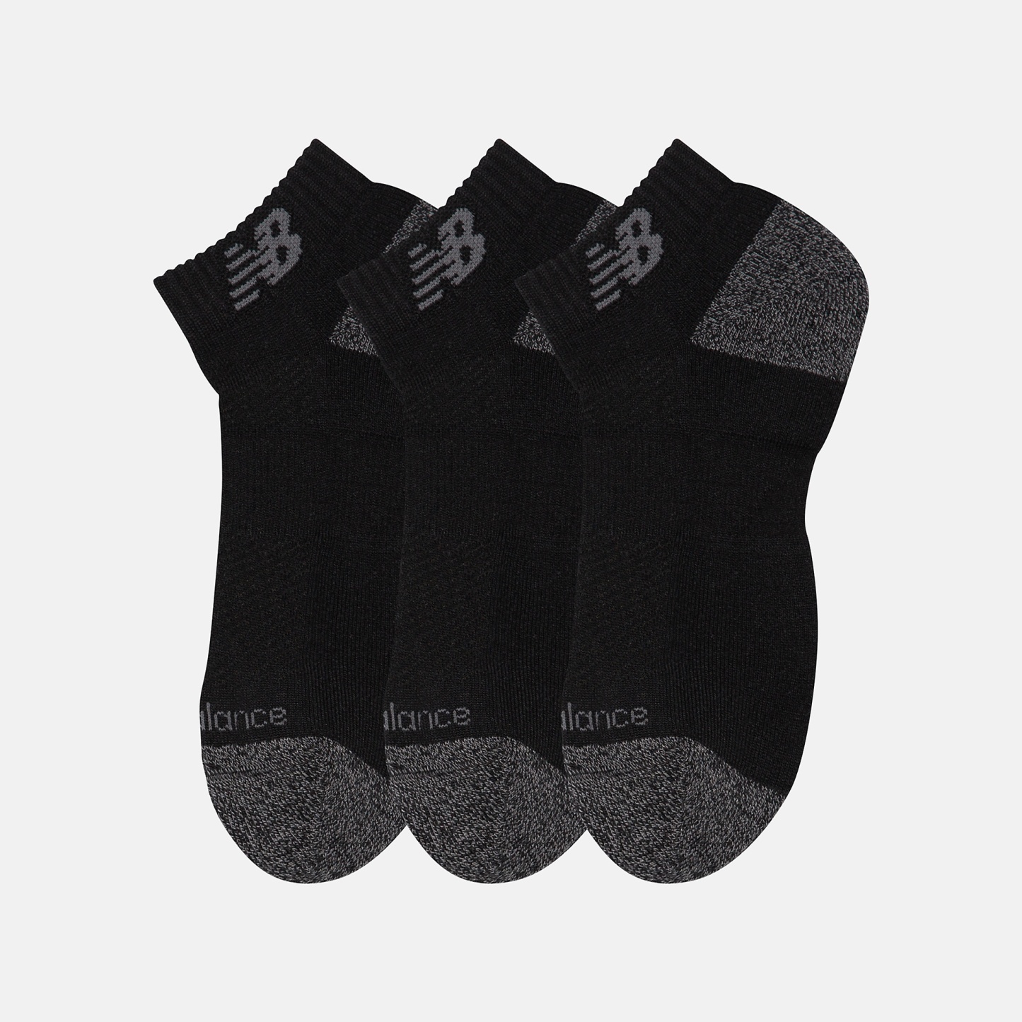 New Balance Active Low Cut Socks 3 Pack, LAS35205BK