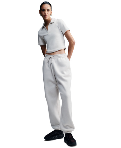Nike Women's Sportswear Phoenix Fleece High-Rise Oversized Sweatpants - Orewood Brown/Sail