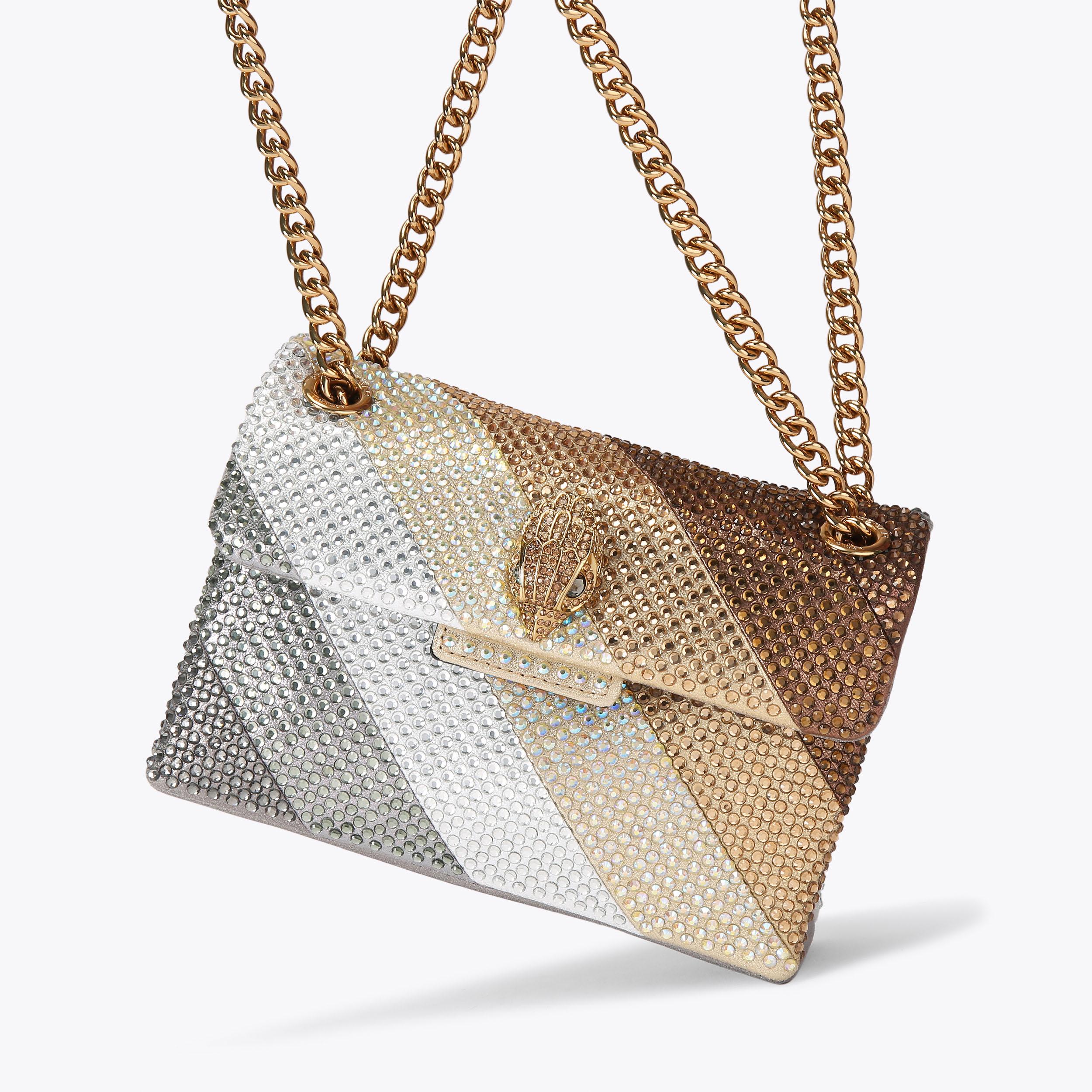 Kurt Geiger London Mini Crystal Kensington Bag - Metallics - view 6