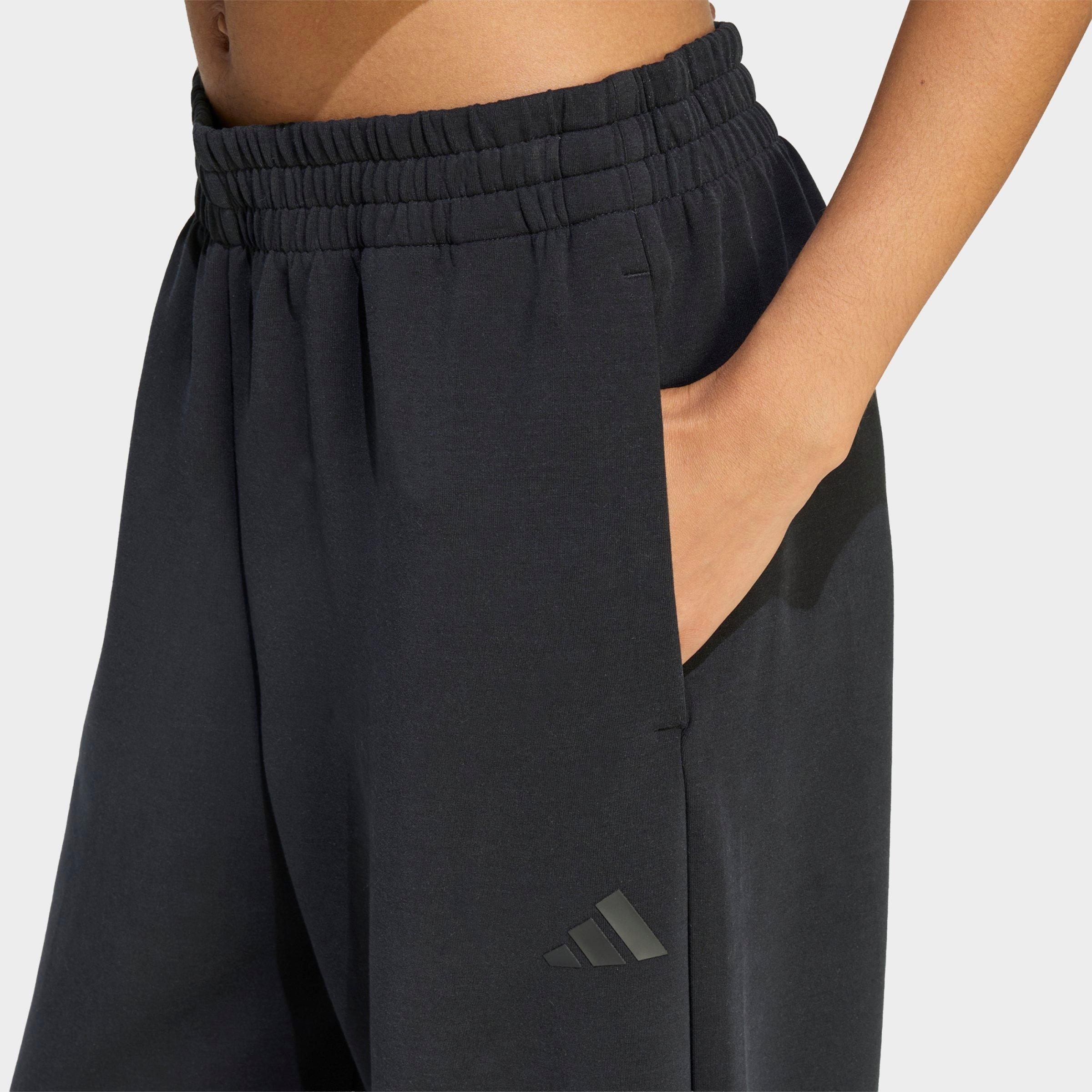 Women's adidas Sportswear Soft Lux Straight Leg Pants - Black