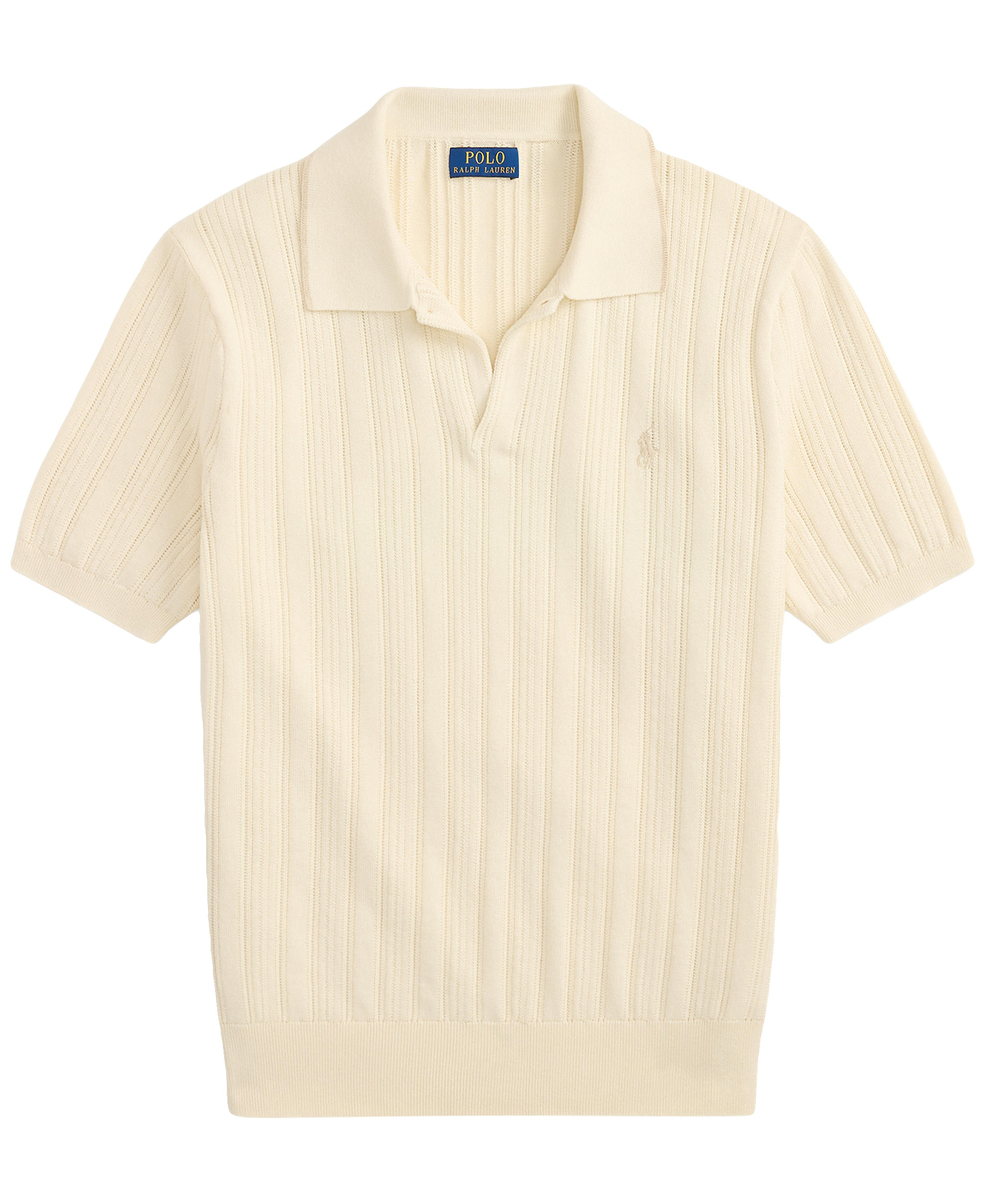 Polo Ralph Lauren Men's Textured Cotton Polo Shirt - Andover Cream