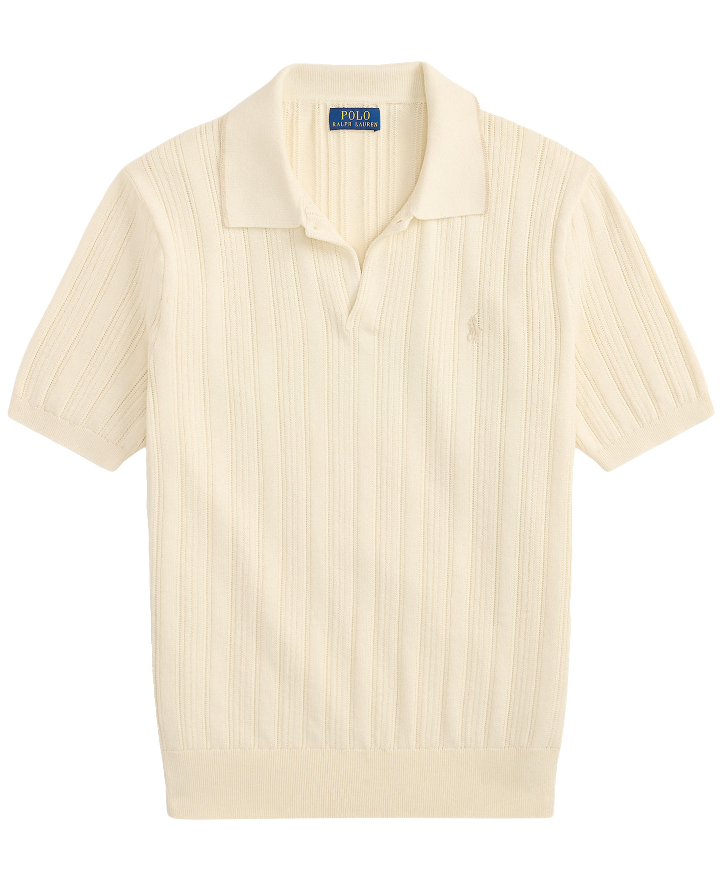 Polo Ralph Lauren Men's Textured Cotton Polo Shirt - Andover Cream
