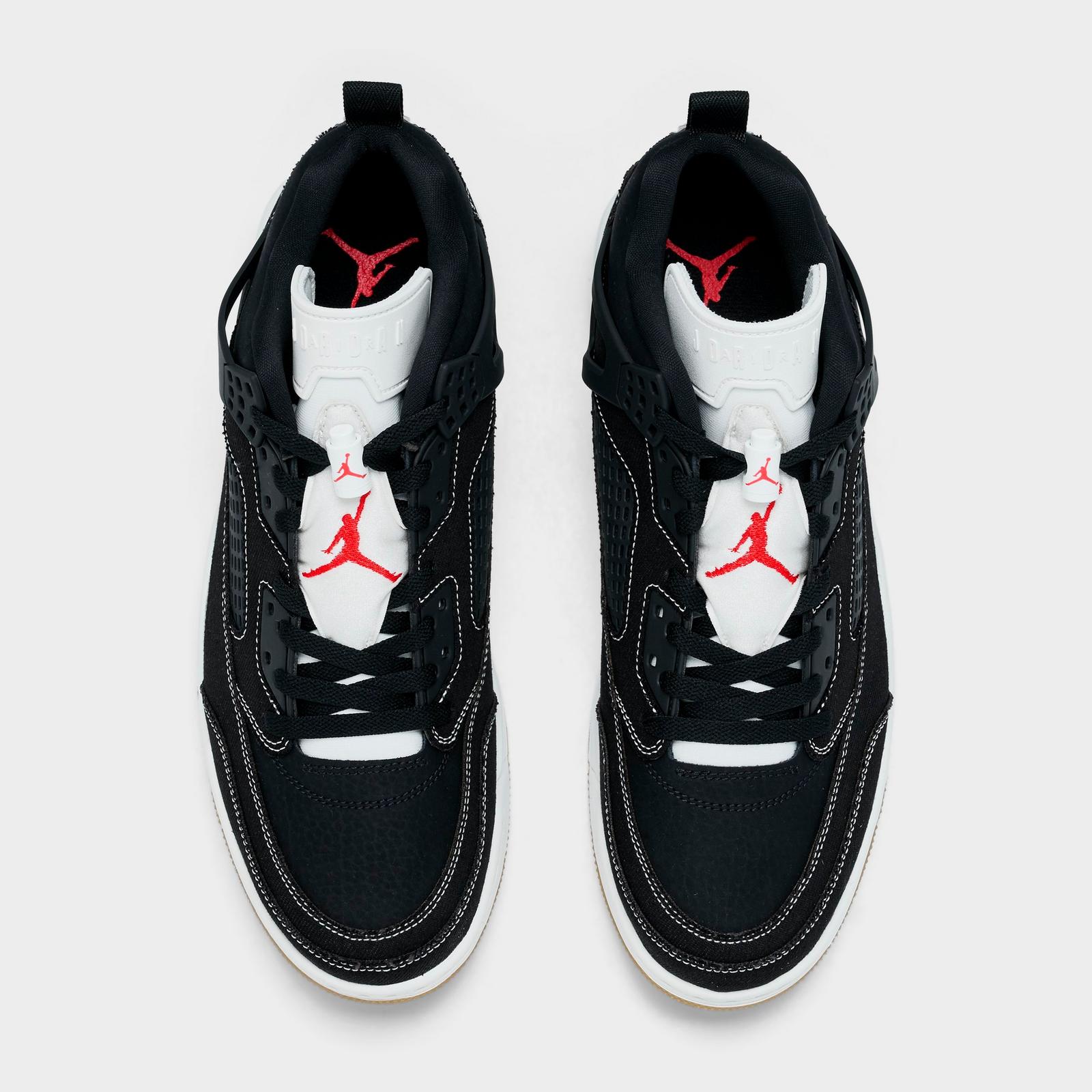 Men's Jordan Spizike Low Casual Shoes - Black/University Red/Gum Medium Brown/Sail - view 5