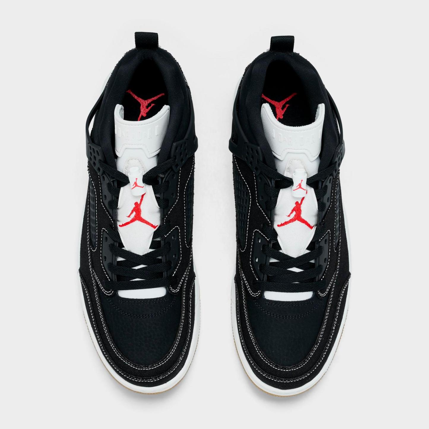 Men's Jordan Spizike Low Casual Shoes - Black/University Red/Gum Medium Brown/Sail - view 5