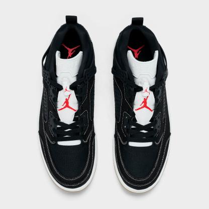 Men's Jordan Spizike Low Casual Shoes - Black/University Red/Gum Medium Brown/Sail - view 5