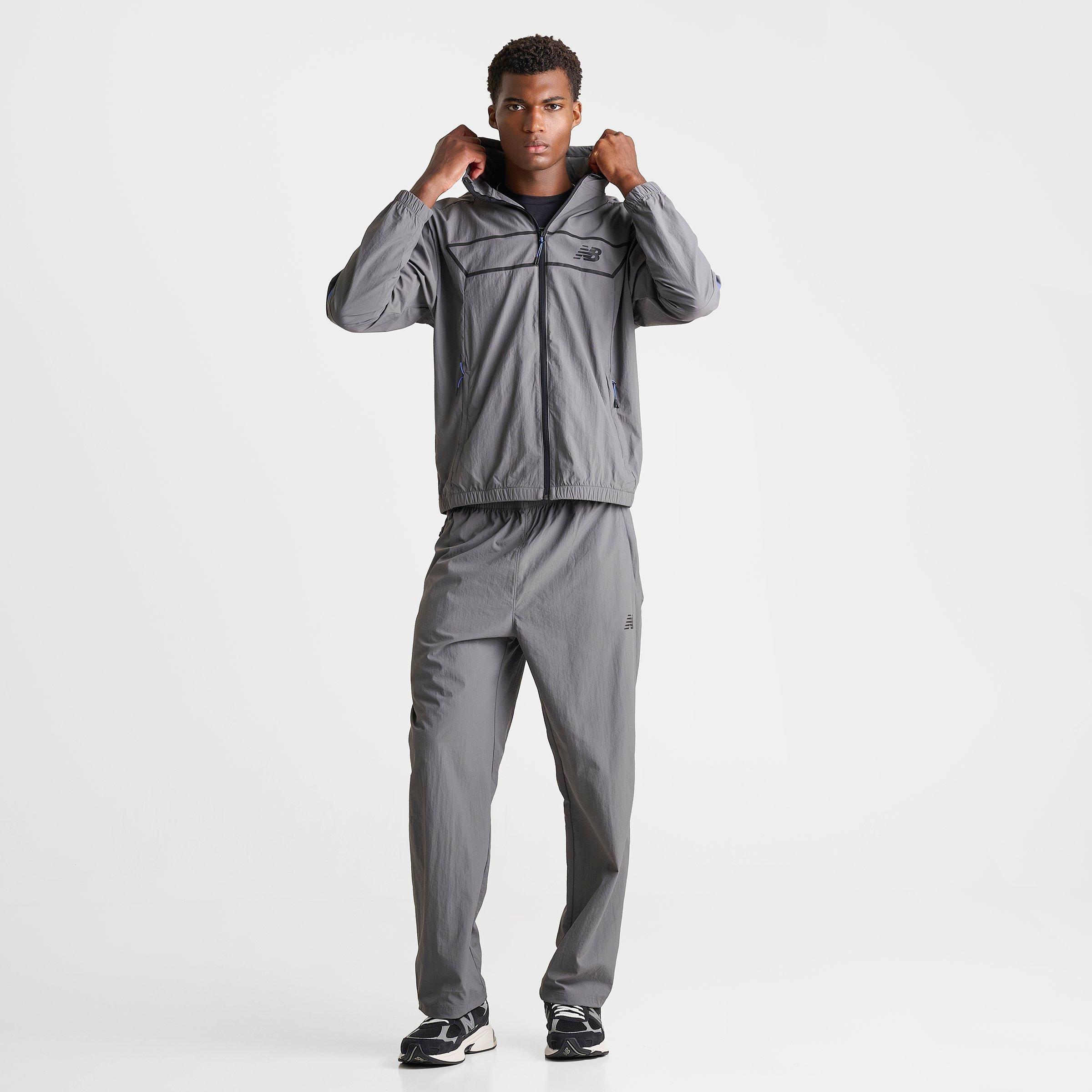 Men's New Balance Vision Pack Full-Zip Jacket - Grey/Black - view 2