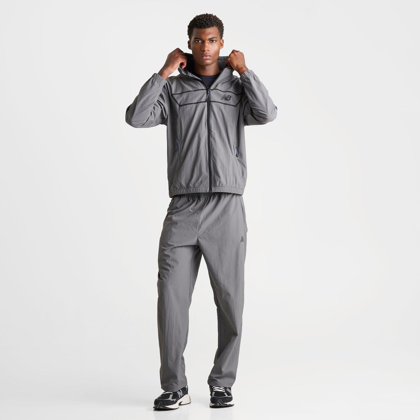 Men's New Balance Vision Pack Full-Zip Jacket - Grey/Black - view 2