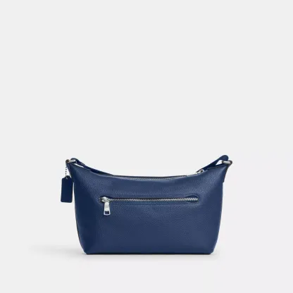 Small Finn Crossbody Bag With Pouch - Silver/Deep Blue - view 5