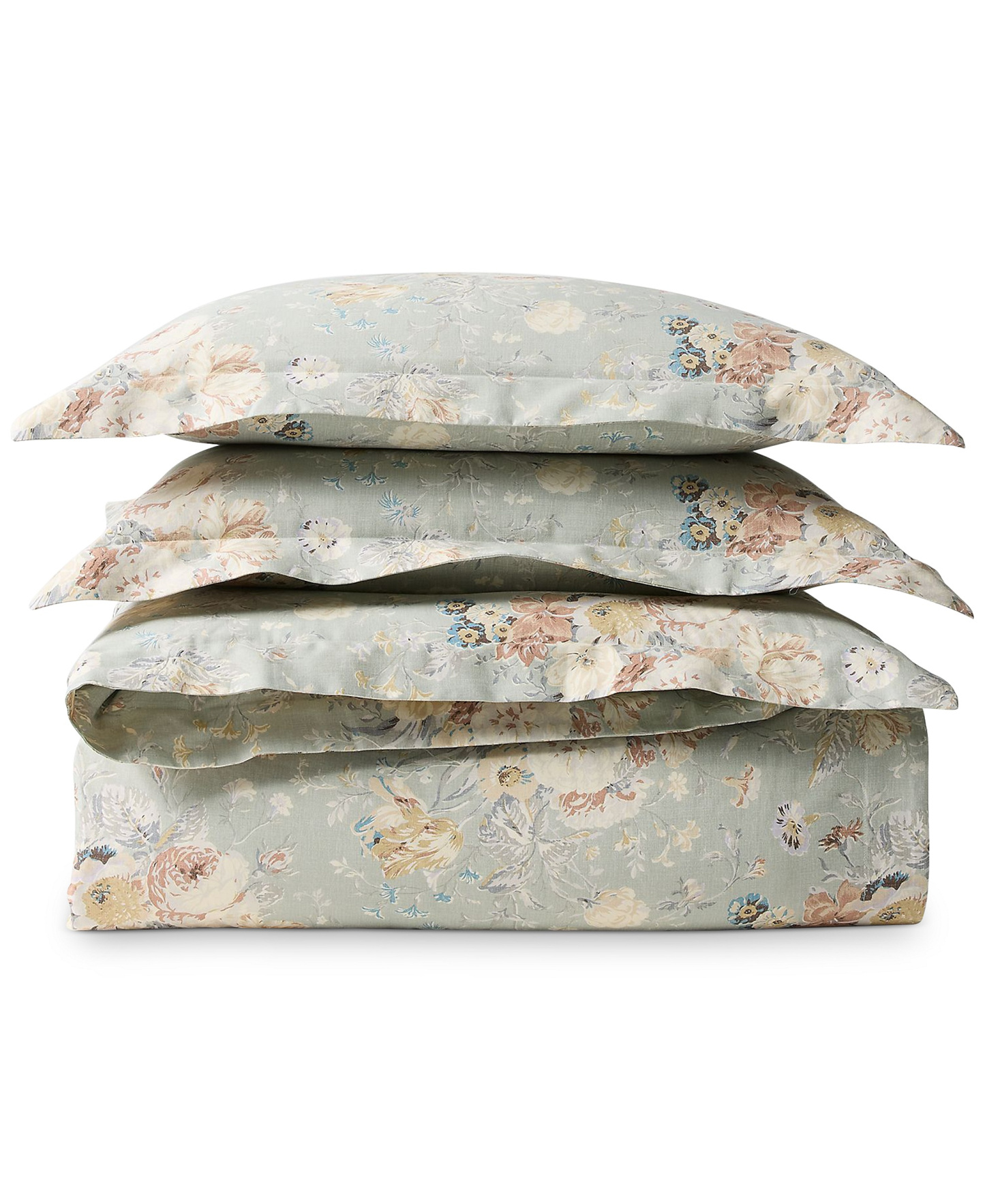 Lauren Ralph Lauren Gwynne Floral 3-Pc. Duvet Cover Set, Full/Queen - Sage