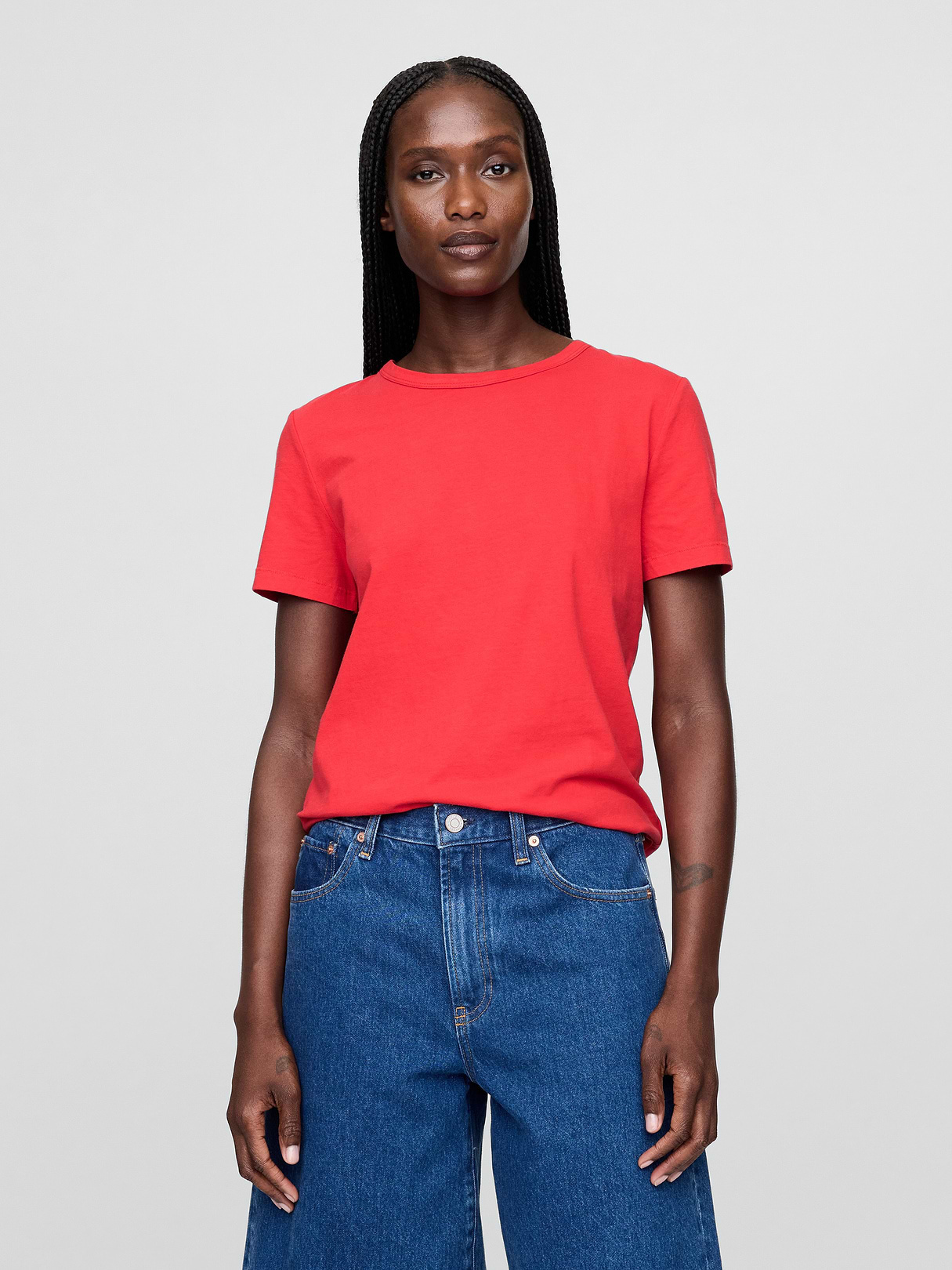 Organic Cotton VintageSoft T-Shirt - Tomato red