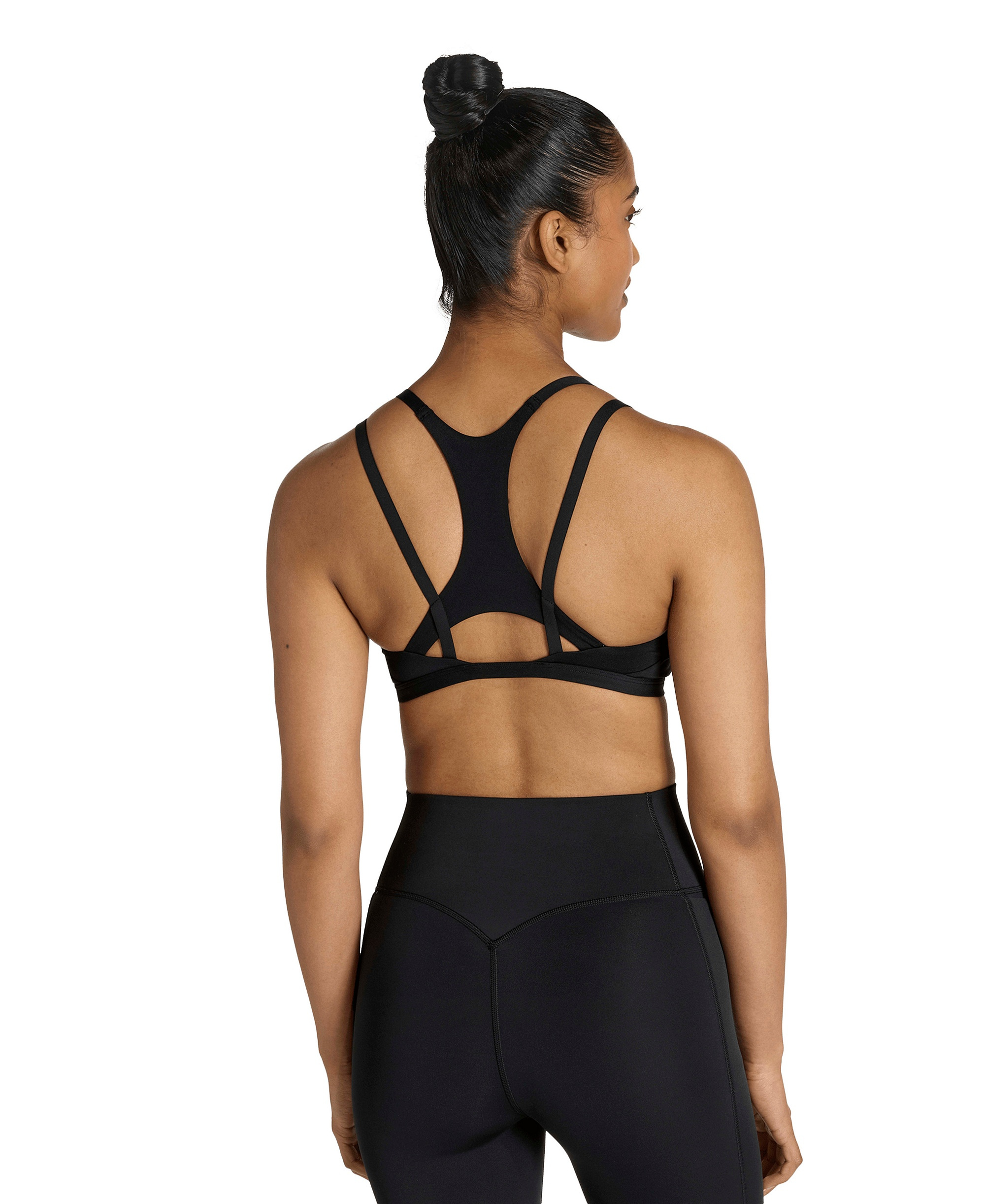 adidas Women's Optime Workout Strappy Light Support Training Bra - Black