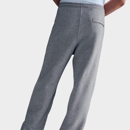 Men's Nithtke Club Fleece Premium Open-Hem Sweatpants - Dark Grey Heather/Light Smoke Grey/White