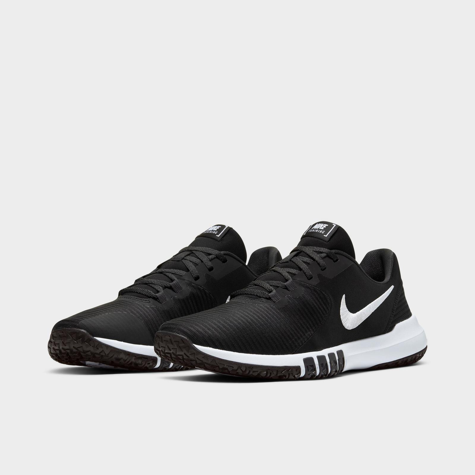 Men's Nike Flex Control 4 Training Shoes - Black/Dark Smoke Grey/Smoke Grey/White