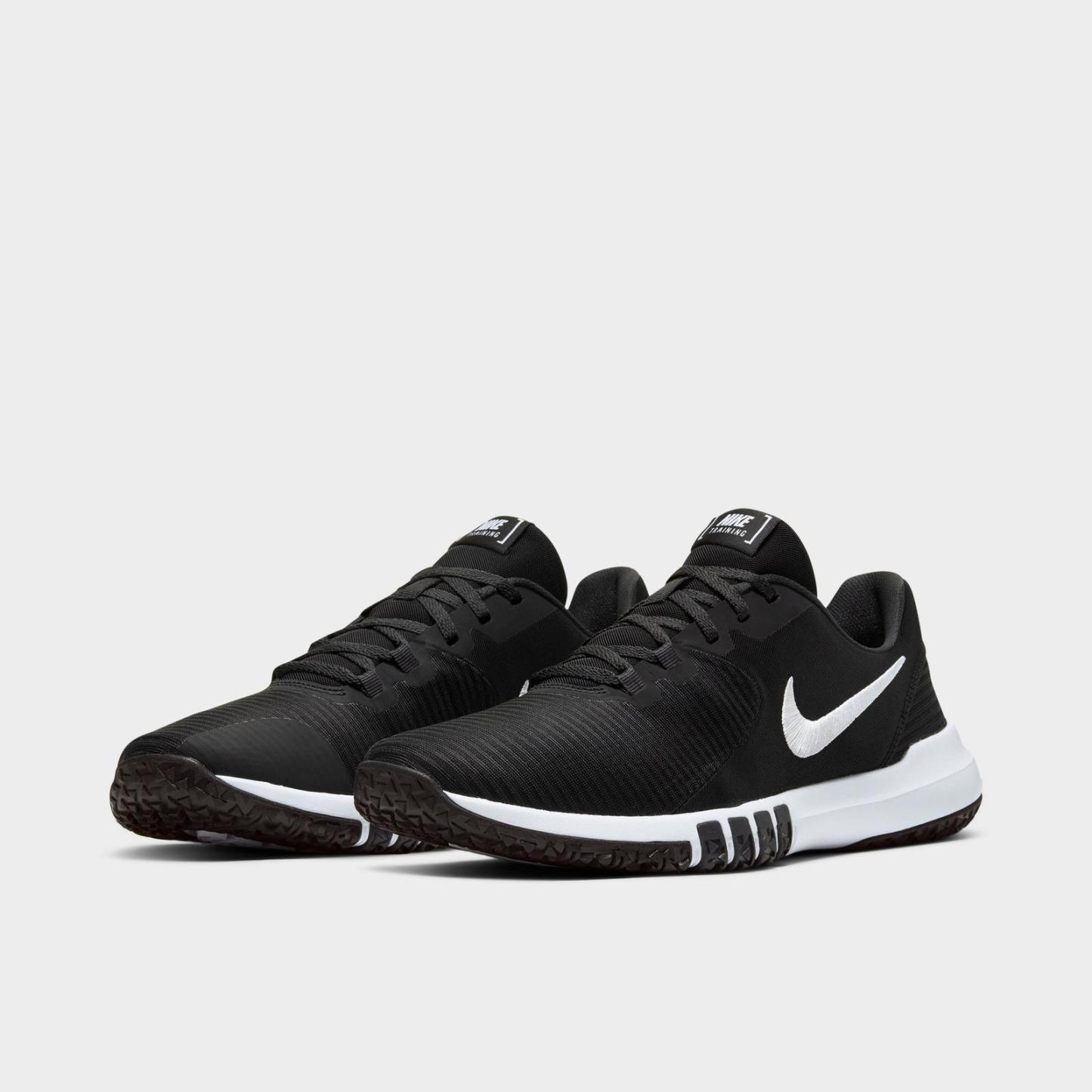 Men's Nike Flex Control 4 Training Shoes - Black/Dark Smoke Grey/Smoke Grey/White