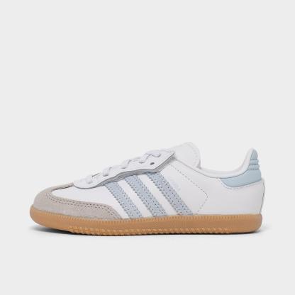 Kids' Toddler adidas Originals Samba OG Comfort Closure Casual Shoes - Cloud White/Crystal Sky/Gum - view 1