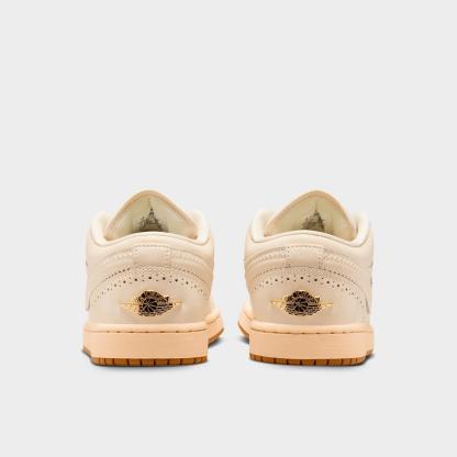 Women's Air Jordan 1 Low SE Casual Shoes - Chalk/Metallic Gold/Pearl White/Chalk - view 4