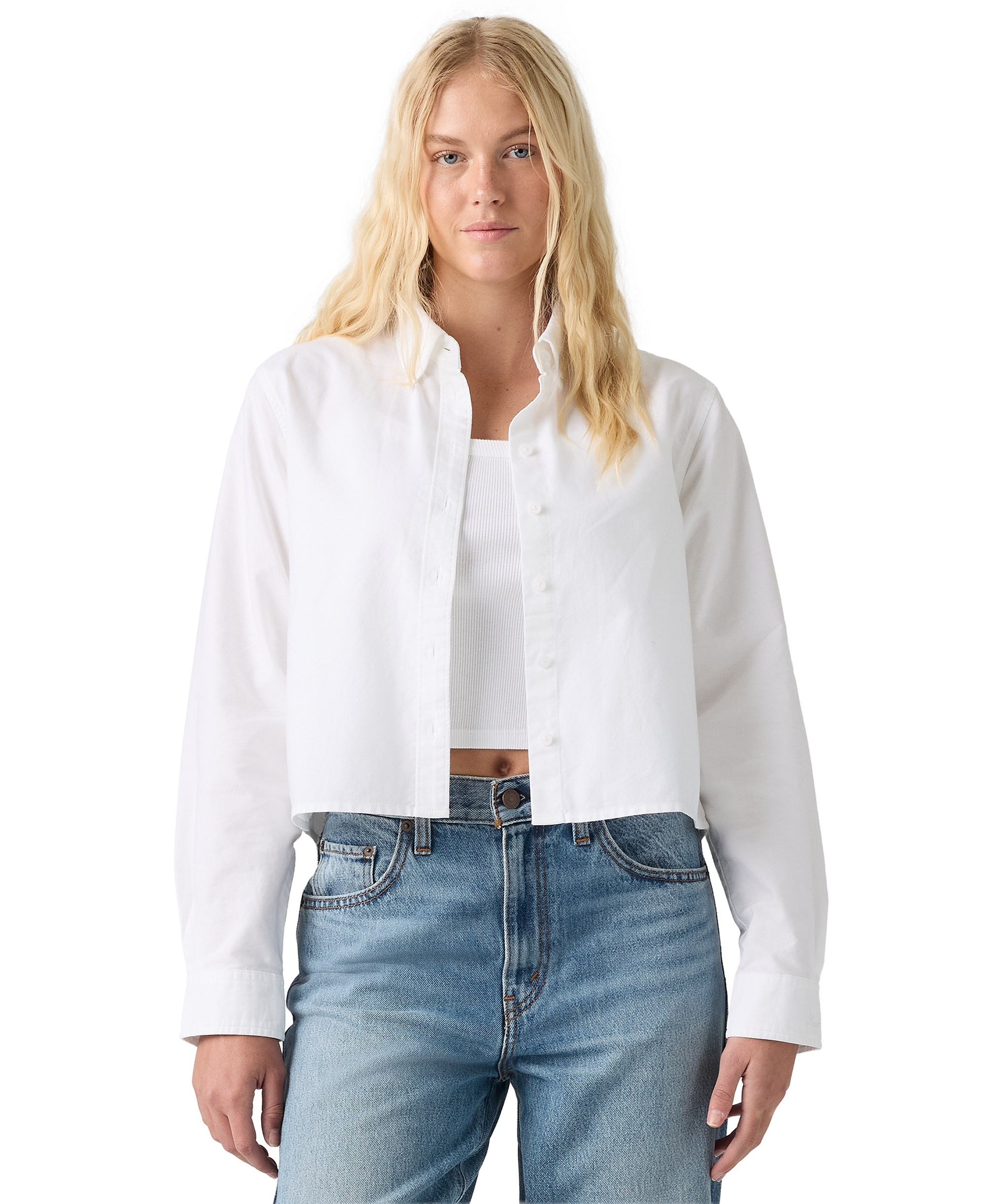 Levi's Women's Sully Long-Sleeve Shirt - Bright White