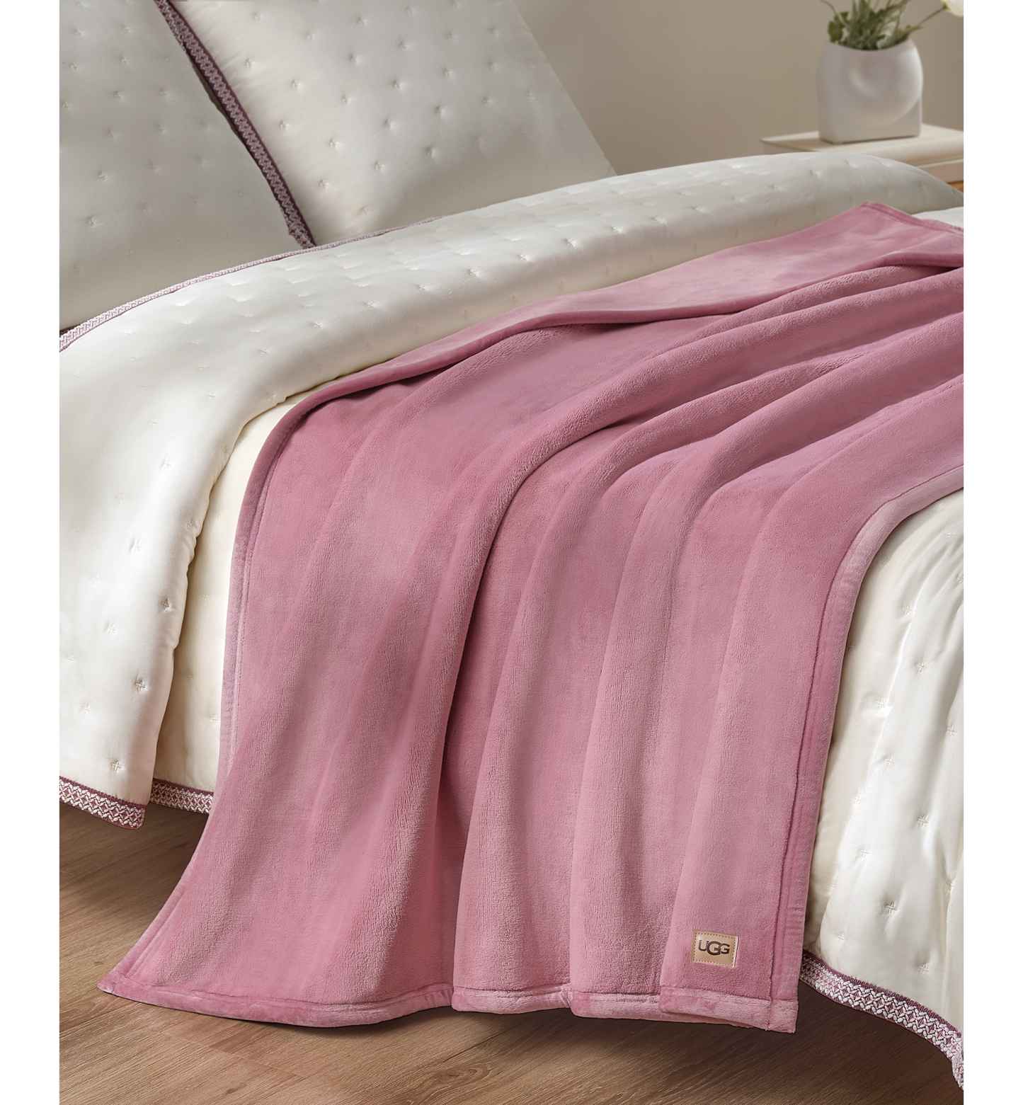 UGG® Coco Soft Throw, 50" x 70" - Dusty Orchid