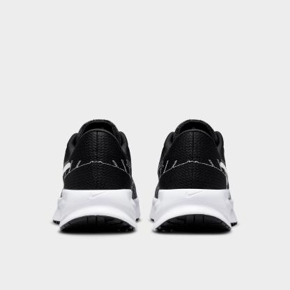 Men's Nithtke Run Defy Running Shoes - Black/White - Back view
