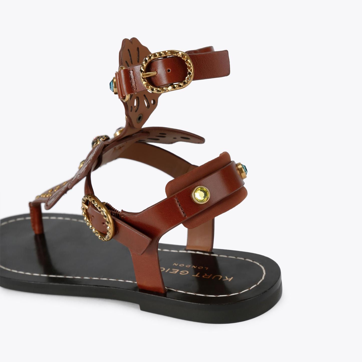 Kurt Geiger London Boho Butterfly Gladiator - Brown - view 4